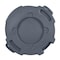 Toter 55 gal Round Institutional Plastic Can, Dark Gray Granite RND55-B0149 - alternate 4
